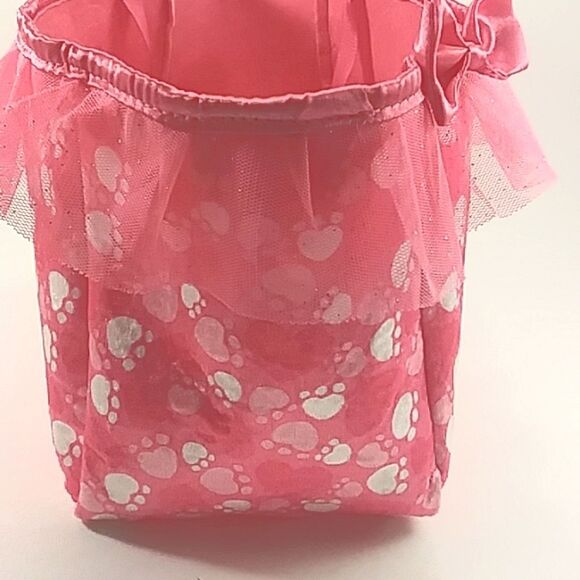 Build A Bear Bag Tote Purse Pet Carrier Promise Pets Pink Paws Velour Sa… - Picture 8 of 15
